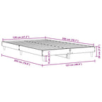 Bettgestell ohne Matratze Sonoma-Eiche 120x200 cm Holzwerkstoff