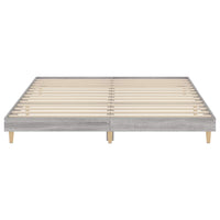 Bettgestell Grau Sonoma 120x200 cm Holzwerkstoff