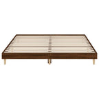 Bettgestell ohne Matratze Braun Eiche 120x200 cm Holzwerkstoff