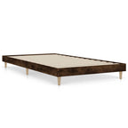 Bettgestell ohne Matratze Räuchereiche 90x200 cm Holzwerkstoff