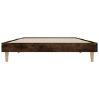 Bettgestell ohne Matratze Räuchereiche 90x200 cm Holzwerkstoff
