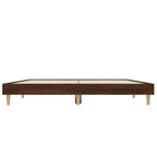Bettgestell Braun Eichen-Optik 135x190 cm Holzwerkstoff