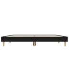 Bettgestell Schwarz 120x190 cm Holzwerkstoff