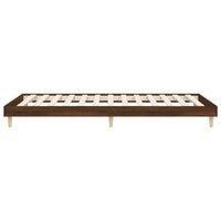 Bettgestell ohne Matratze Braun Eiche 90x190 cm Holzwerkstoff