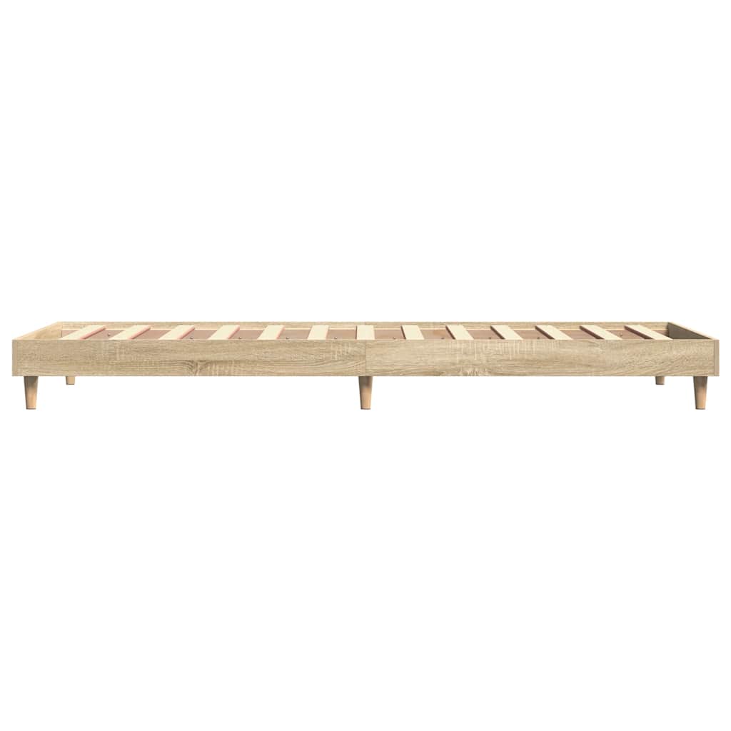 Bettgestell ohne Matratze Sonoma-Eiche 75x190 cm Holzwerkstoff