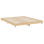 Bettgestell ohne Matratze Sonoma-Eiche 200x200 cm Holzwerkstoff
