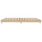 Bettgestell ohne Matratze Sonoma-Eiche 120x200 cm Holzwerkstoff