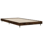 Bettgestell ohne Matratze Räuchereiche 90x190 cm Holzwerkstoff