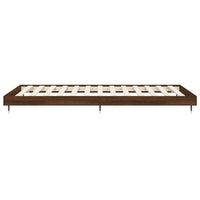 Bettgestell ohne Matratze Braun Eiche 90x190 cm Holzwerkstoff