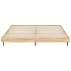 Bettgestell ohne Matratze Sonoma-Eiche 140x200 cm Holzwerkstoff