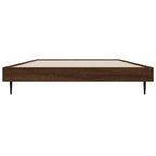Bettgestell ohne Matratze Braun Eiche 90x200 cm Holzwerkstoff