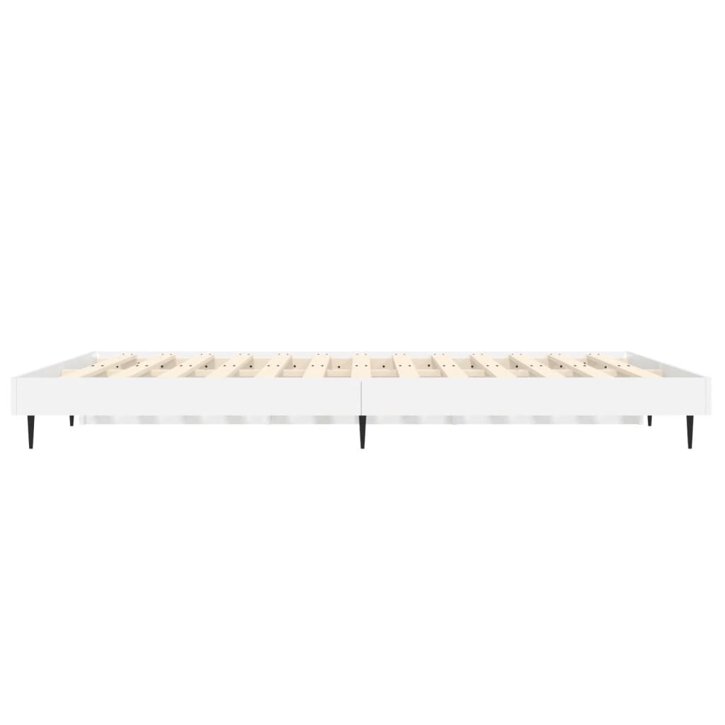 Bettgestell Weiß 140x190 cm Holzwerkstoff