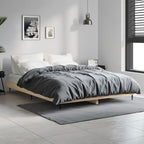 Bettgestell ohne Matratze Sonoma-Eiche 140x190 cm Holzwerkstoff