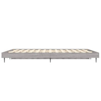 Bettgestell Grau Sonoma 140x190 cm Holzwerkstoff