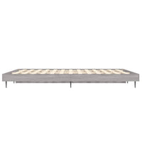 Bettgestell Grau Sonoma 135x190 cm Holzwerkstoff