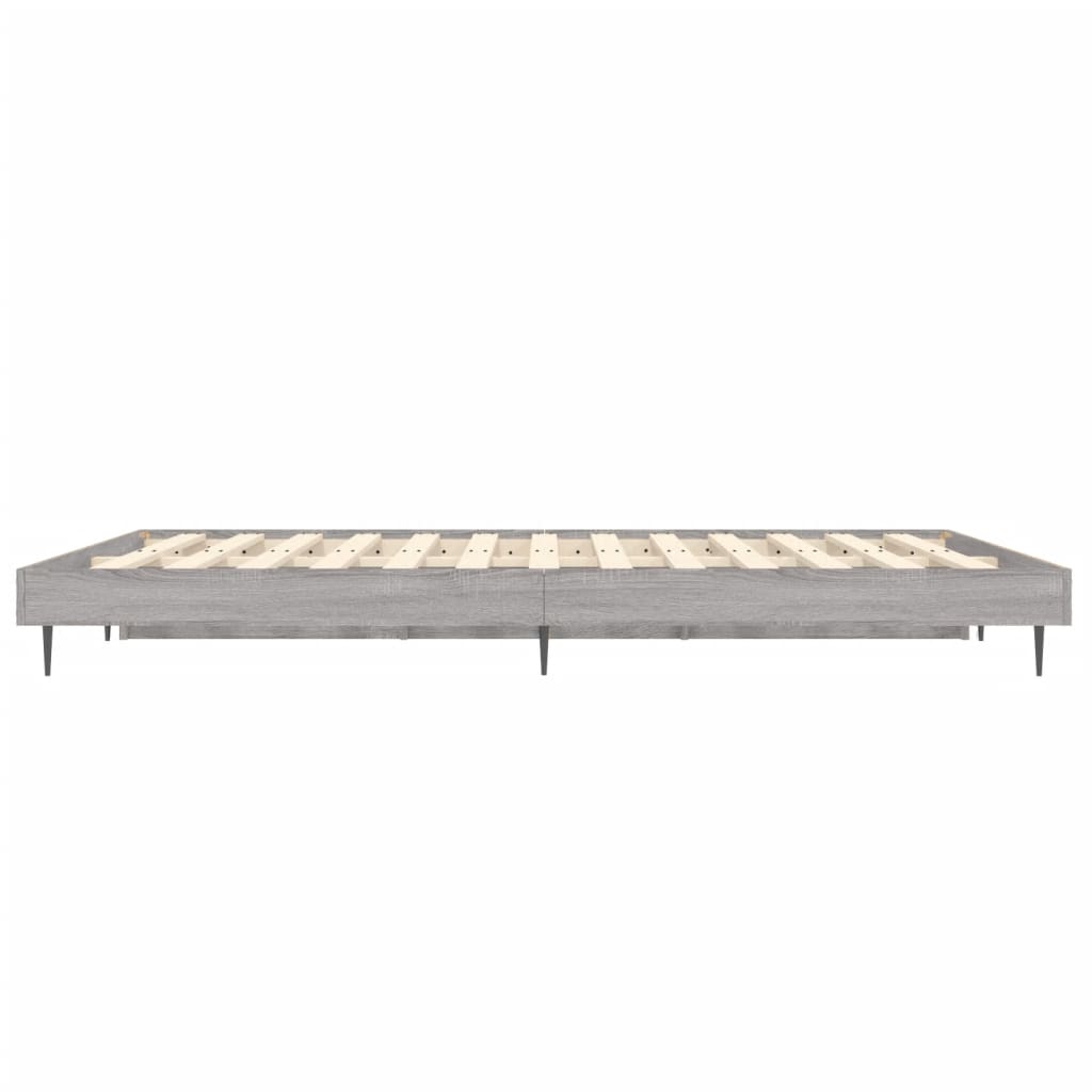 Bettgestell Grau Sonoma 120x190 cm Holzwerkstoff