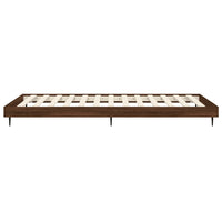 Bettgestell ohne Matratze Braun Eiche 90x190 cm Holzwerkstoff