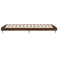 Bettgestell ohne Matratze Braun Eiche 75x190 cm Holzwerkstoff