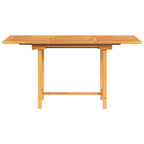 Gartentisch Ausziehbar 110-160x80x75 cm Massivholz Teak