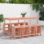 9-tlg. Gartenbar-Set Massivholz Douglasie