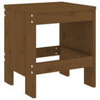 Gartenhocker 2 Stk. Honigbraun 40x36x45 cm Massivholz Kiefer