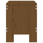 Gartenhocker 2 Stk. Honigbraun 40x36x45 cm Massivholz Kiefer