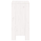 Barhocker 2 Stk. Weiß 40x36x75 cm Massivholz Kiefer