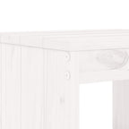 Barhocker 2 Stk. Weiß 40x36x75 cm Massivholz Kiefer