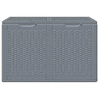 Gartenbox Grau PP Rattan 180 L