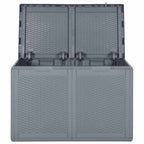 Gartenbox Grau PP Rattan 180 L