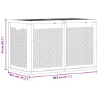 Gartenbox Grau PP Rattan 180 L