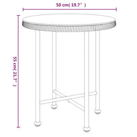 3-tlg. Garten-Essgruppe Poly Rattan