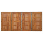 9-tlg. Garten-Essgruppe mit Kissen Grau Poly Rattan