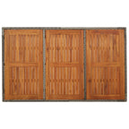 5-tlg. Garten-Essgruppe mit Kissen Grau Poly Rattan
