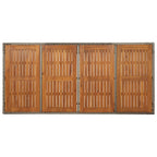 7-tlg. Garten-Essgruppe mit Kissen Grau Poly Rattan