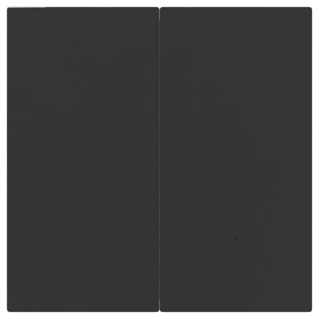 3-tlg. Garten-Essgruppe mit Kissen Schwarz Poly Rattan