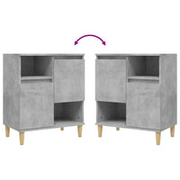 Sideboards 2 Stk. Betongrau 60x35x70 cm Holzwerkstoff