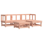 5-tlg. Garten-Lounge-Set mit Kissen Massivholz Douglasie