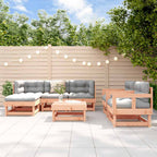 7-tlg. Garten-Lounge-Set mit Kissen Massivholz Douglasie