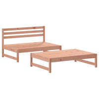 2-tlg. Garten-Lounge-Set mit Kissen Massivholz Douglasie