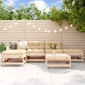6-tlg. Garten-Lounge-Set Massivholz Kiefer