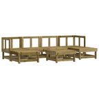 7-tlg. Garten-Lounge-Set Kiefernholz Imprägniert