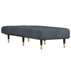 Chaiselongue Dunkelgrau Samt