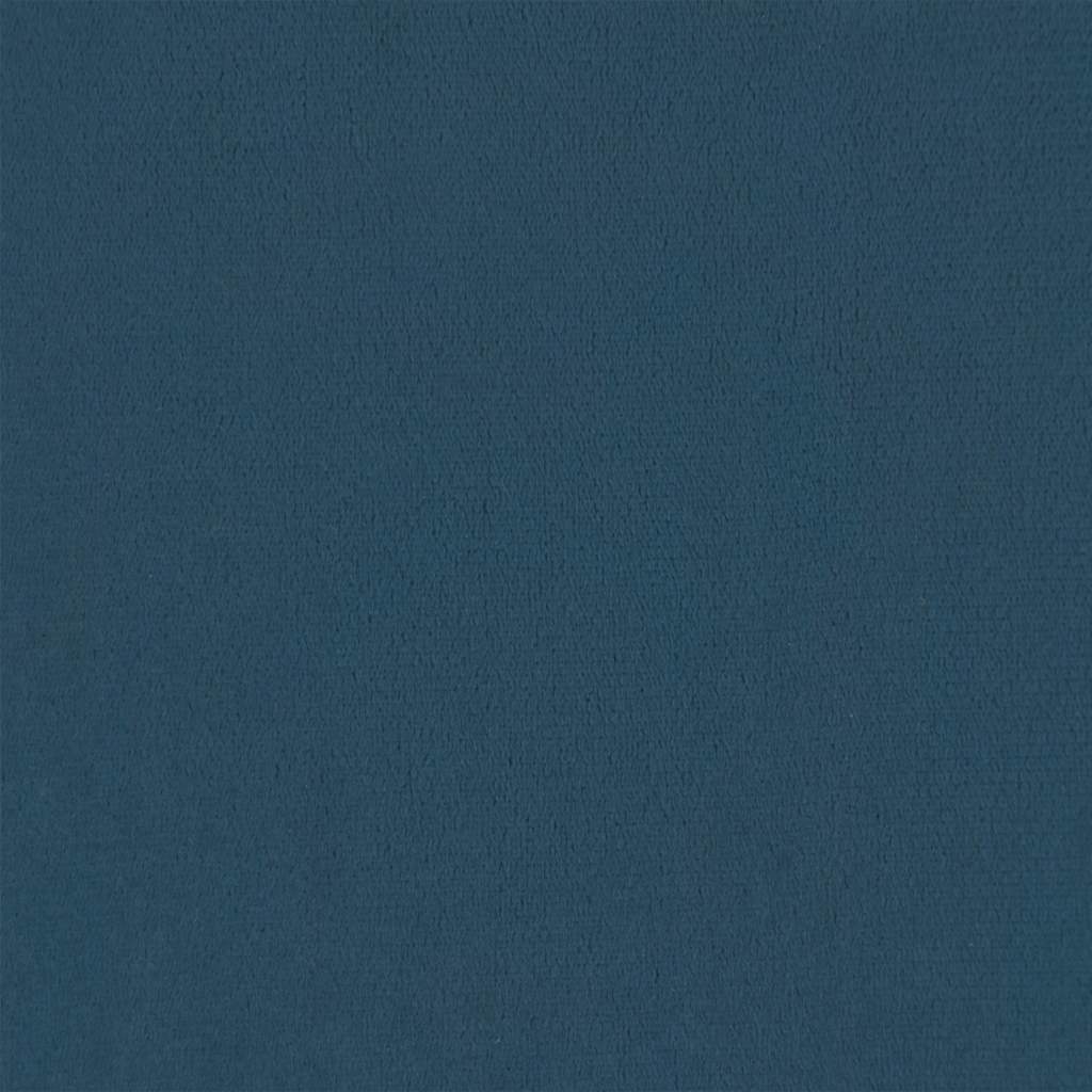 Chaiselongue Blau Samt