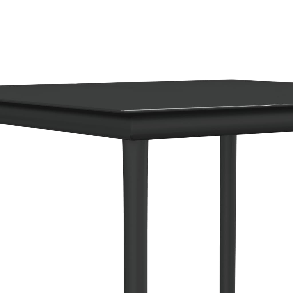 3-tlg. Garten-Essgruppe mit Kissen Poly Rattan und Stahl