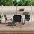 5-tlg. Garten-Essgruppe mit Kissen Poly Rattan und Stahl