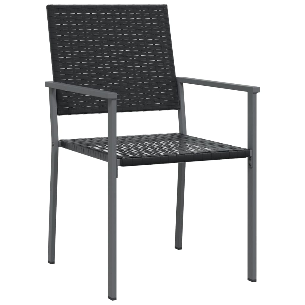 5-tlg. Garten-Essgruppe Poly Rattan und Stahl