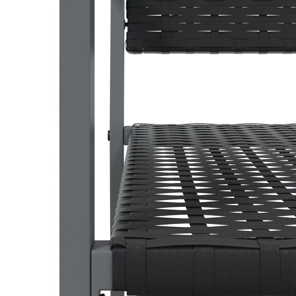 5-tlg. Garten-Essgruppe Poly Rattan und Stahl