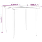 5-tlg. Garten-Essgruppe Poly Rattan und Stahl