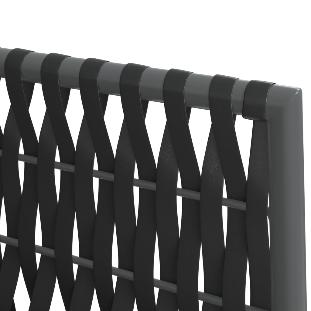 5-tlg. Garten-Essgruppe mit Kissen Poly Rattan und Stahl